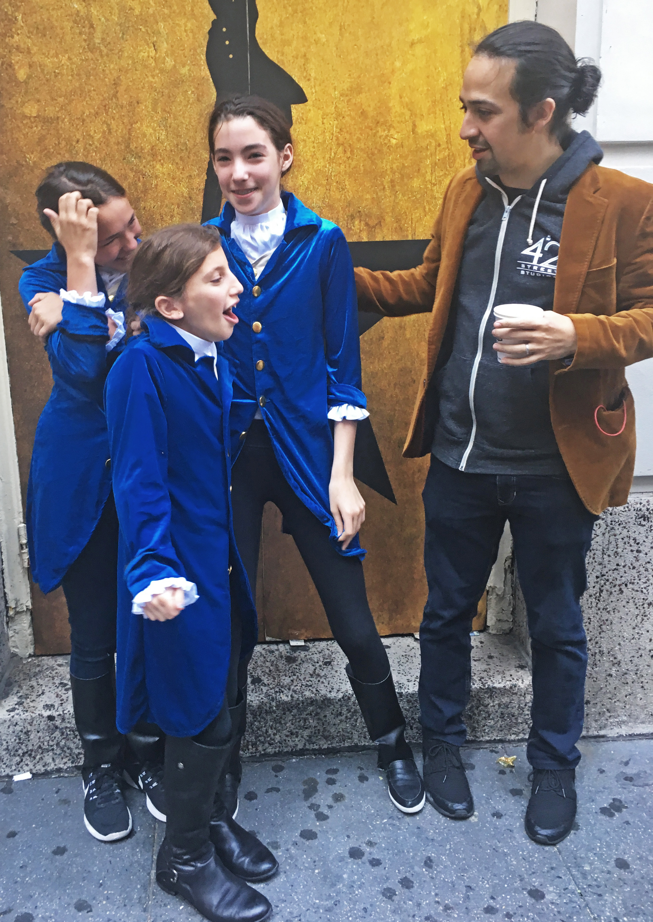 Outside the theater where Hamilton is playing, three girls meet their hero. Find out more here.